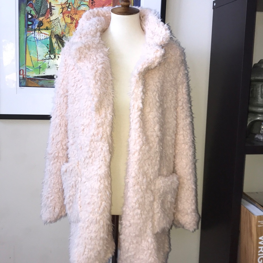 Cozy Teddy Bear Coat with pockets - Picture 6 of 13